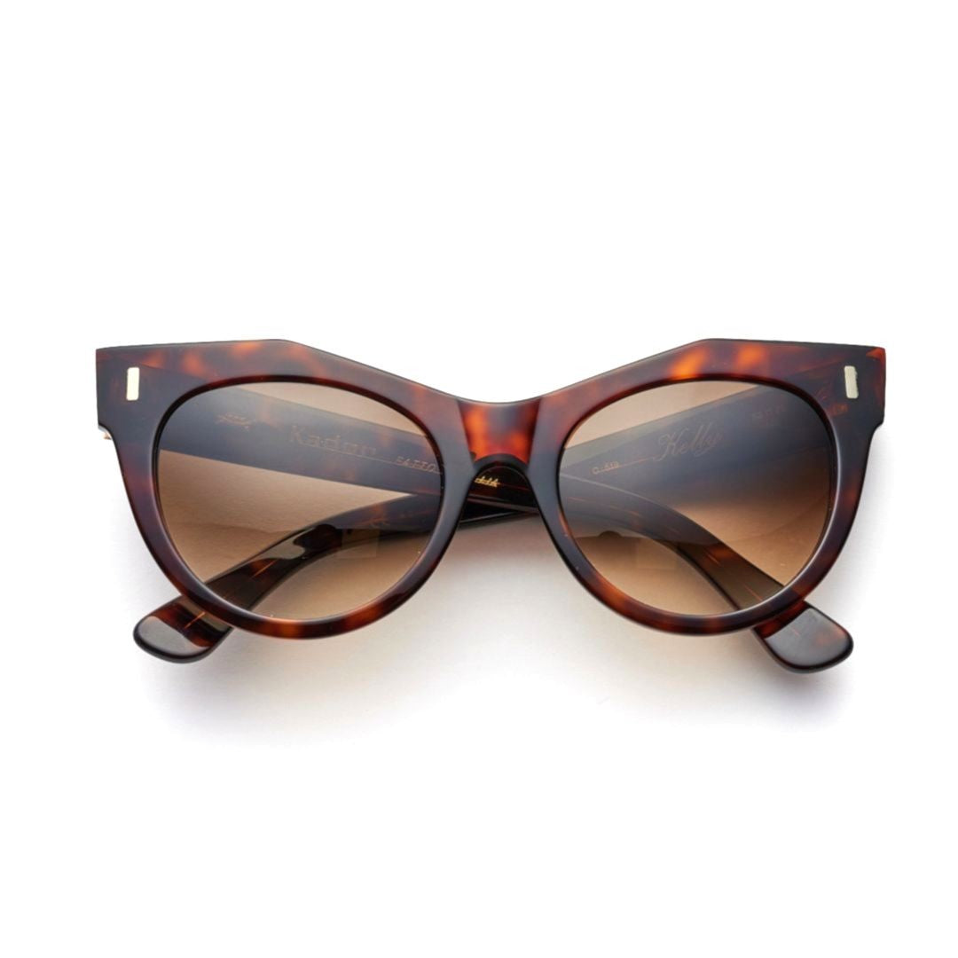 Kador Kelly Classic Cat-Eye Tortoiseshell Frame Sunglasses