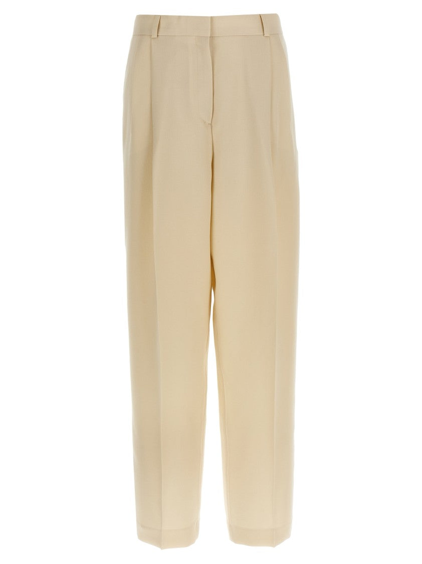 Totême Tailored Viscose Blend Trousers With Pince Detailing