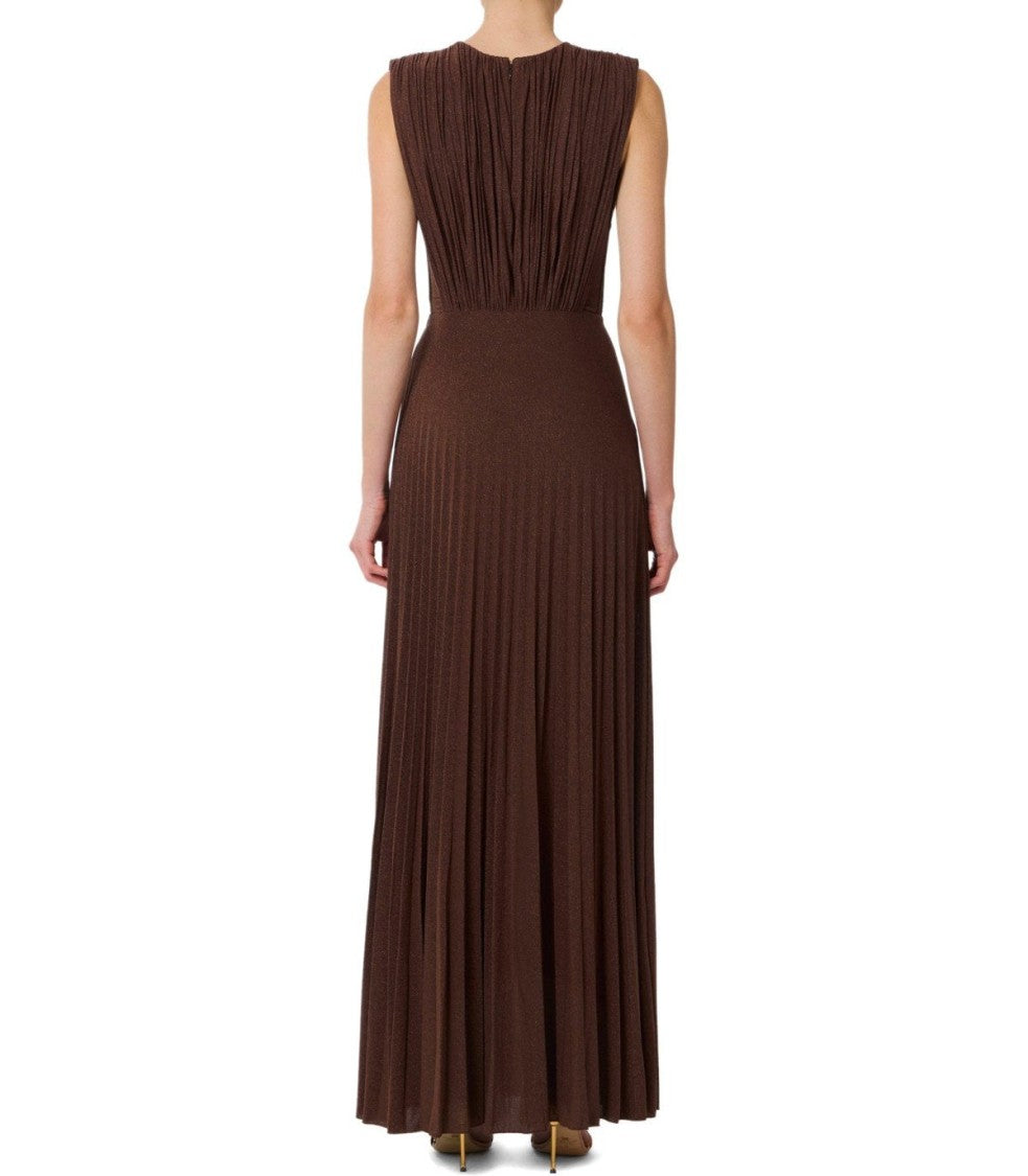 Elisabetta Franchi Red Carpet Coffee Dress