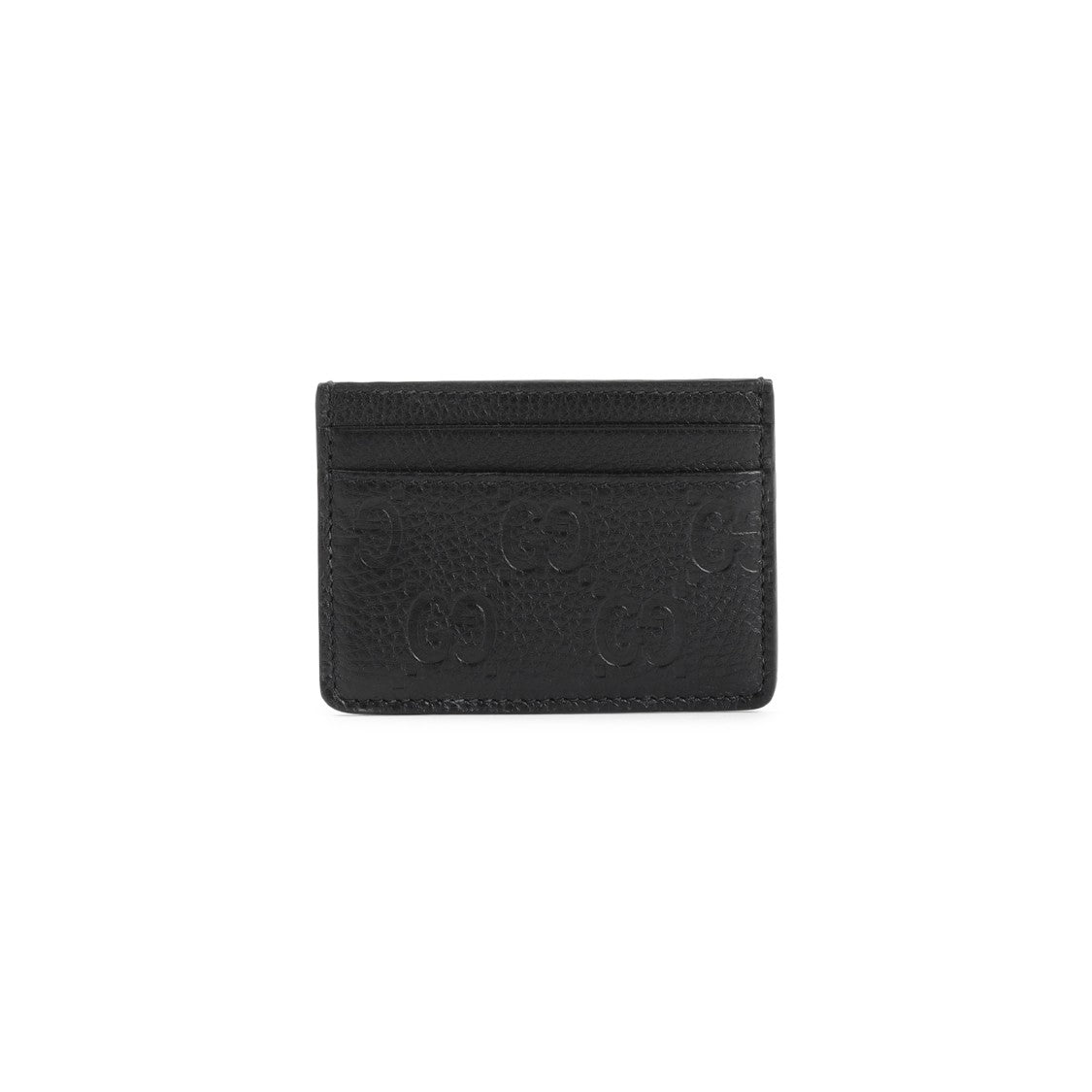 Gucci Textured Leather Wallet With Embossed Logo Detail