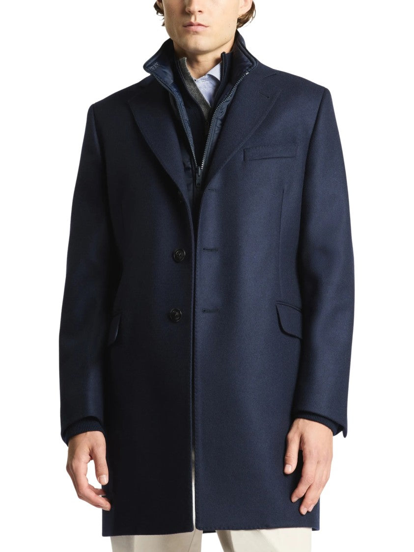 Fay Tailored Inner Down Jacket Three-Button Coat
