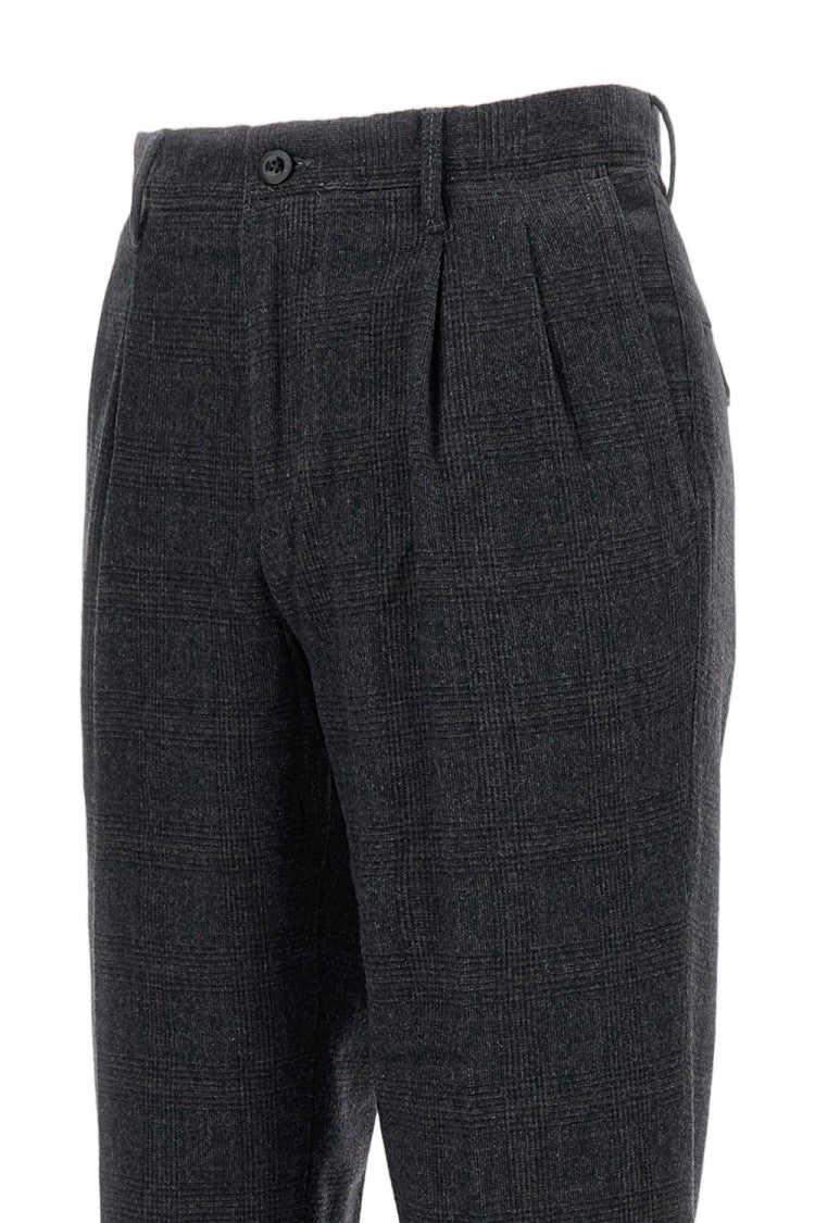 Incotex Tapered Leg Wool Blend Trousers With Multi-Pocket Design