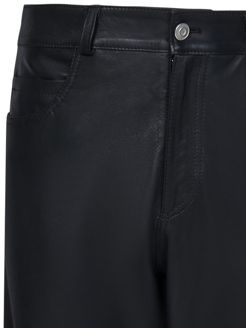 Franzese Collection Five-Pocket Trousers In Pure Japanese Leather