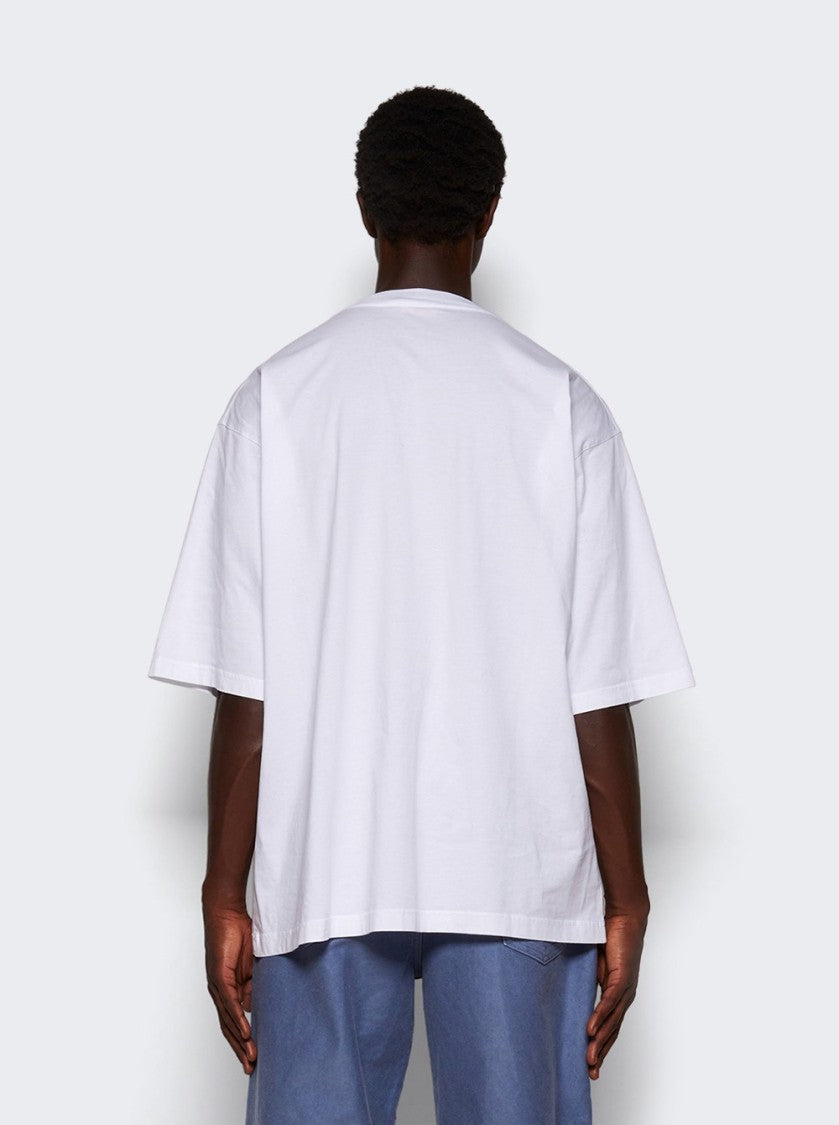 Marni Organic Cotton T-Shirt With Wrinkled Marni Logo