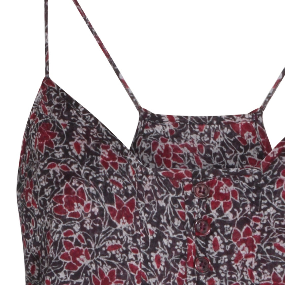 Isabel Marant Étoile Floral Patterned Spaghetti Strap Top