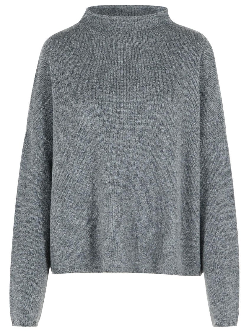 Lisa Yang 'Sandy' Graphite Cashmere Sweater