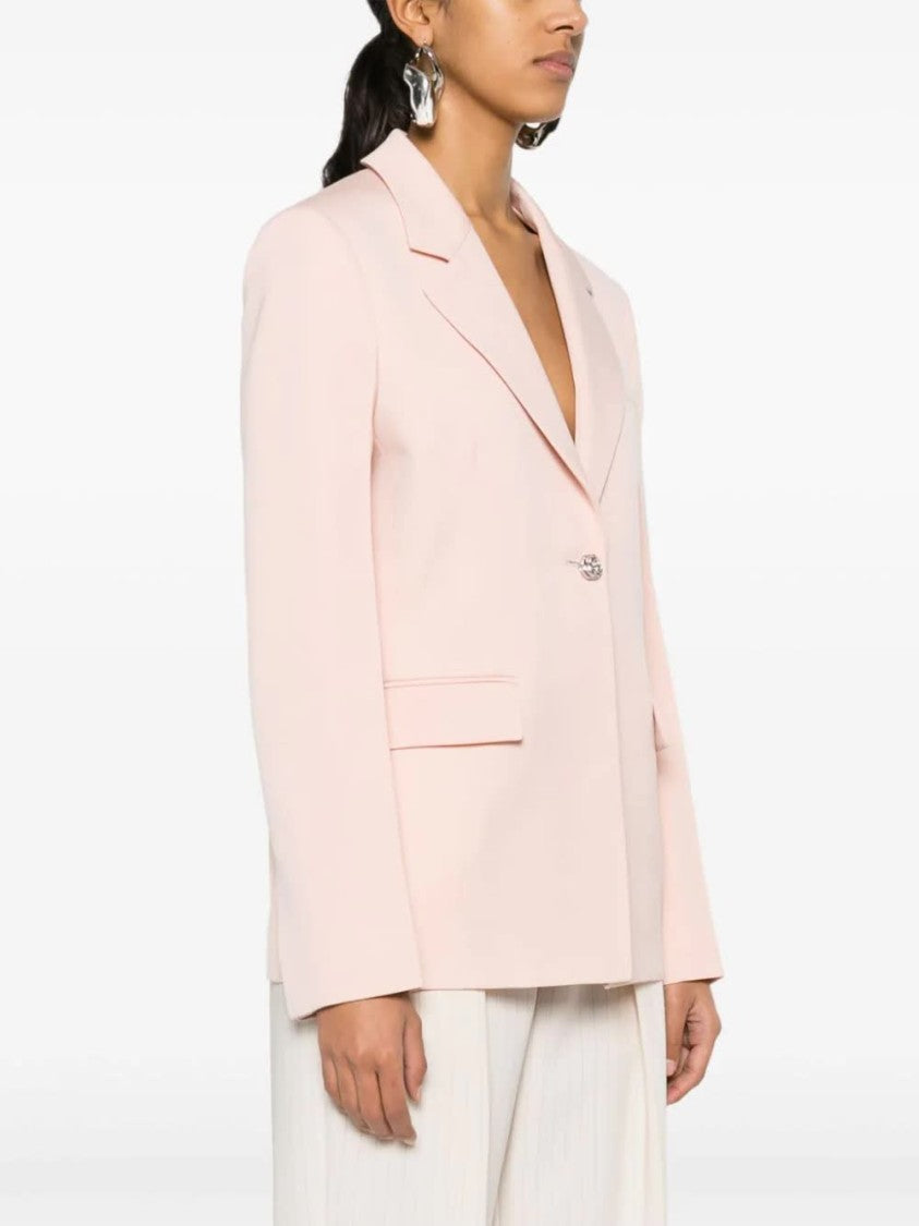 Lanvin Pink Sartoriale Single-Breasted Wool Jacket