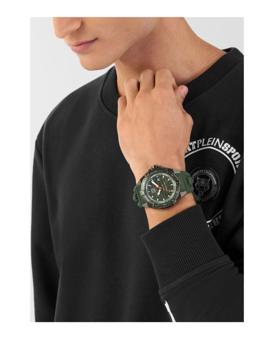 Plein Sport Urban Pulse Silicone Watch With Gunmetal Case