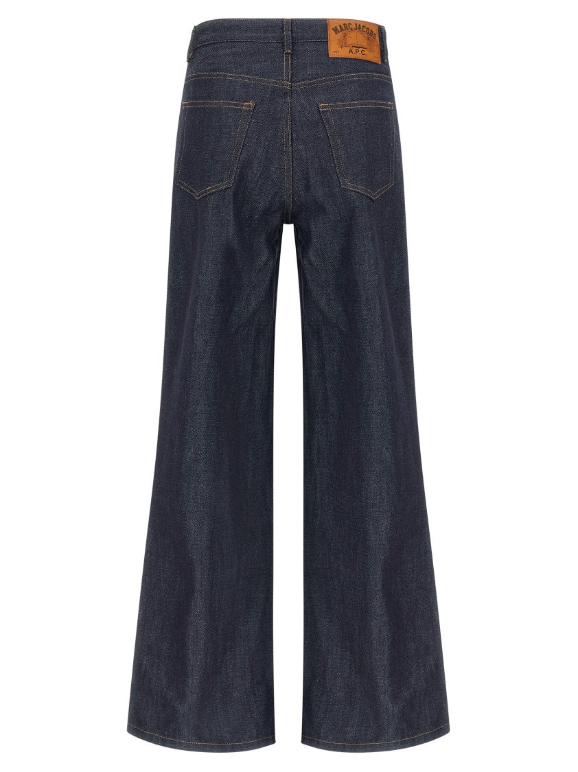 A.P.C. Wide-Leg Rigid Denim Jeans With Contrast Stitching