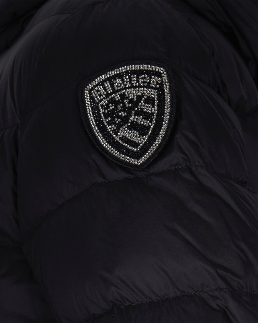 Blauer Black Agnes Long Quilted Down Jacket
