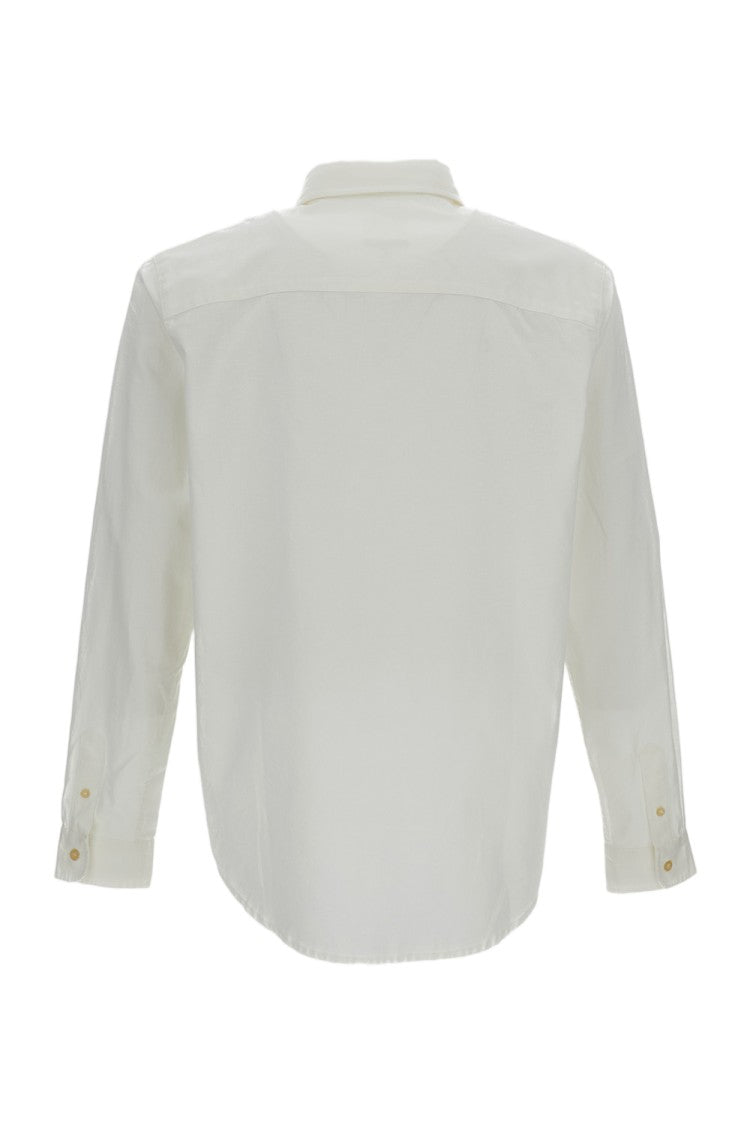 A.P.C. Cotton-Linen Blend Shirt With Pointed Collar