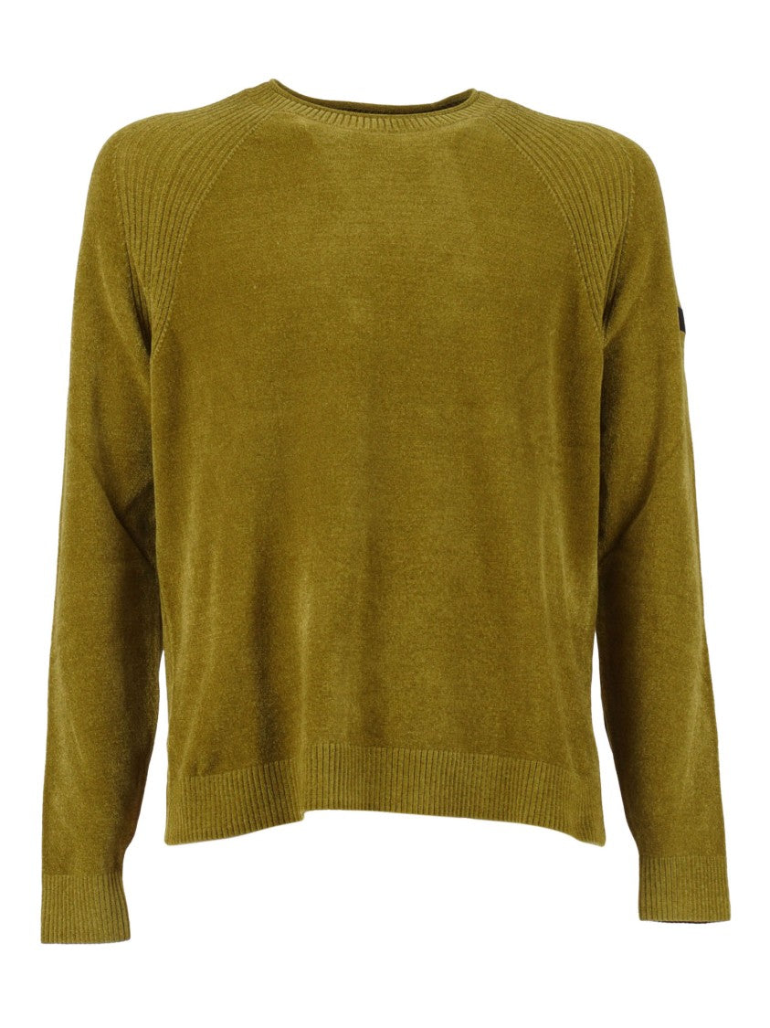 Rrd Velvet Round Neck Knit Sweater