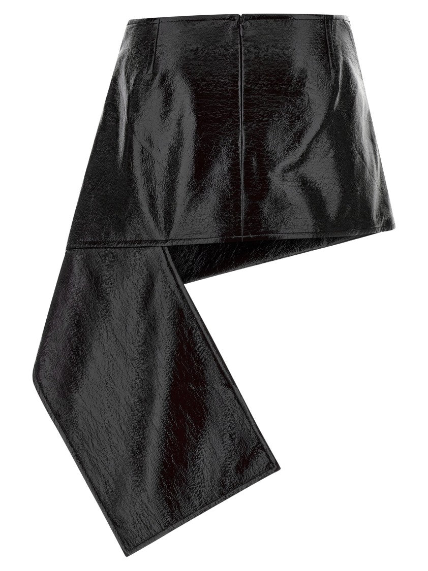 Courrèges 'Fold Vinyl Mini' Skirt