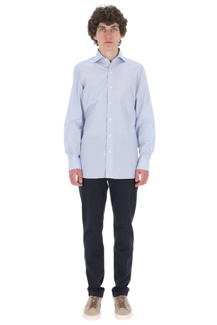 Finamore Striped 170/2 Cotton Casual Shirt