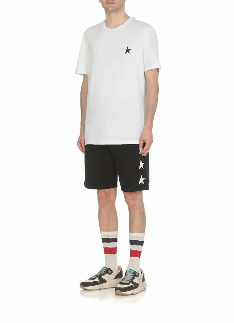 Golden Goose Short-Sleeve Cotton T-Shirt With Discreet Star Graphic