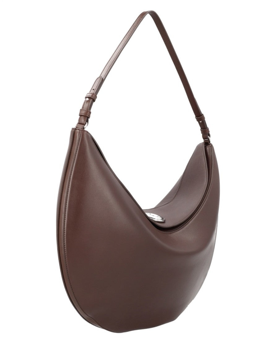 Jacquemus Ovalo Large Leather Hobo Bag
