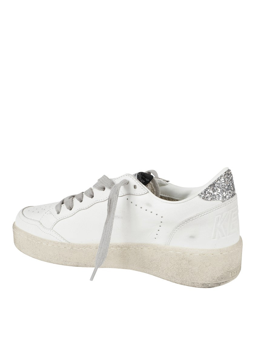 Golden Goose Low-Top Sneakers With Star Detail And Glitter Accents
