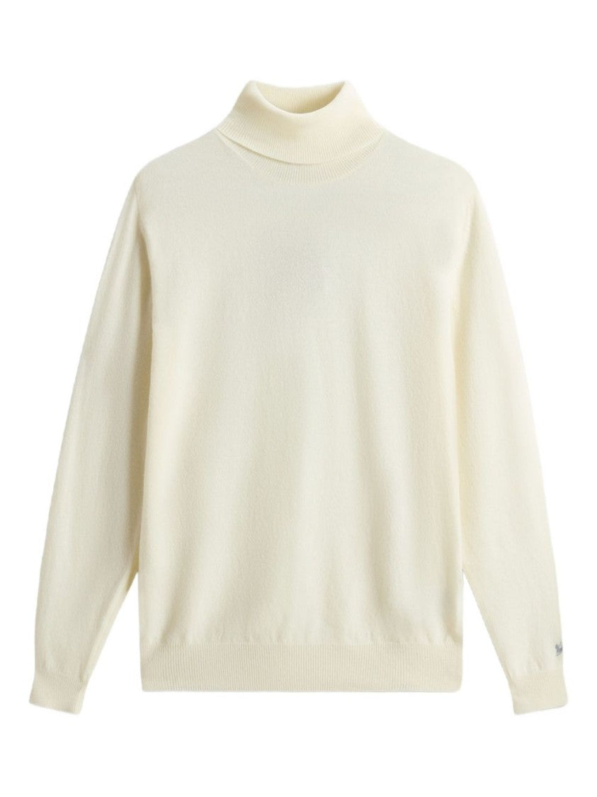 Woolrich Premium Wool Crewneck Sweater With Ribbed Details
