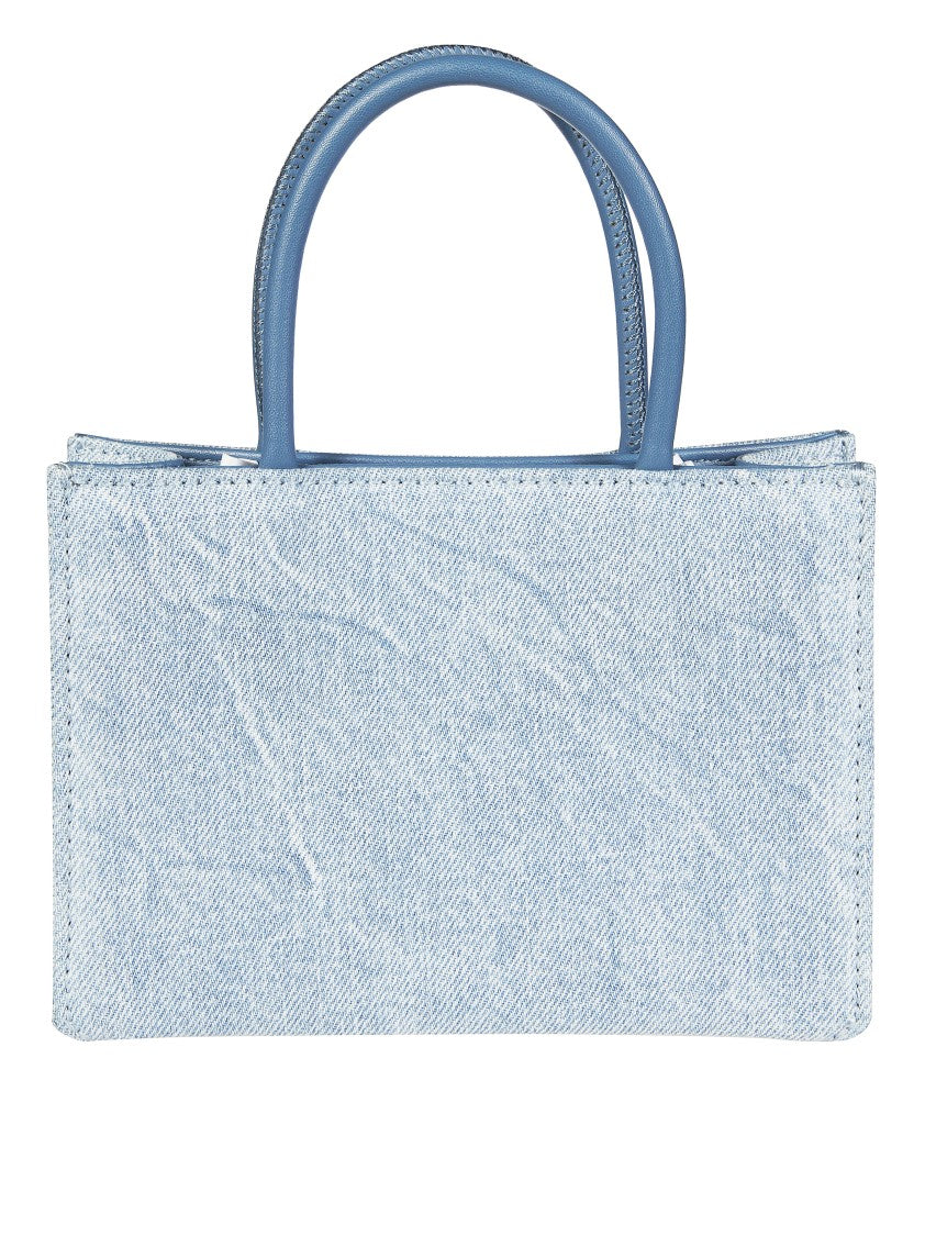 Diesel Junior Light Denim Embossed Logo Tote Bag