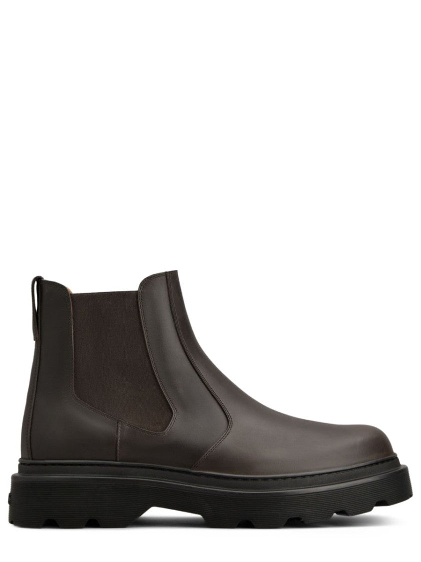 Tod's Black Chelsea Smooth Leather Boots