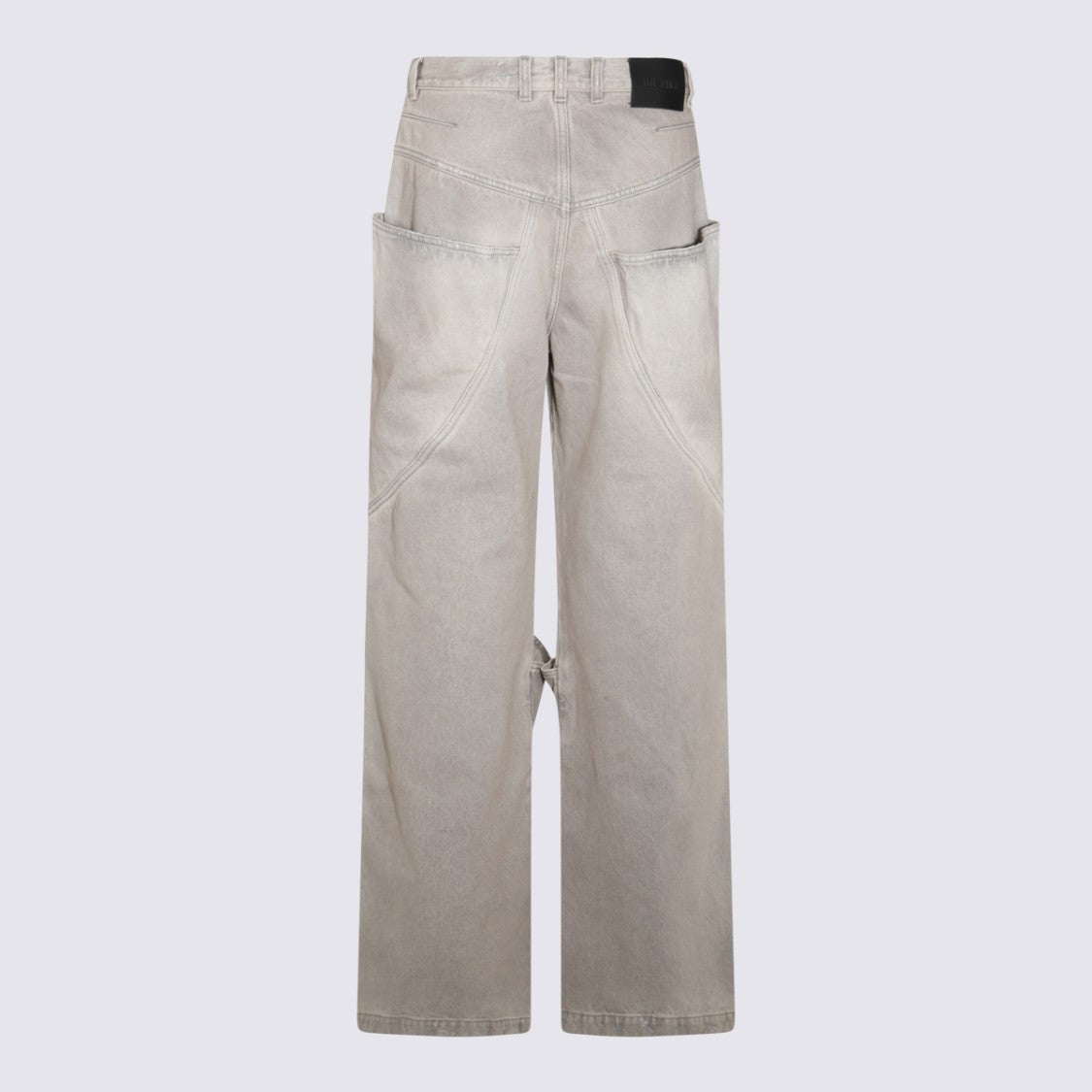 The Attico Convertible Wide-Leg Jeans With Detachable Lower Legs