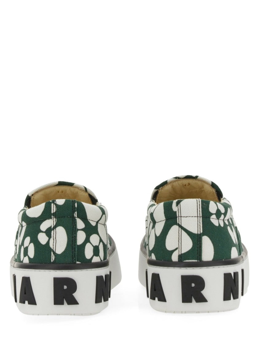Marni X Carhartt Wip Slip-On Sneakers With Bold Floral Pattern