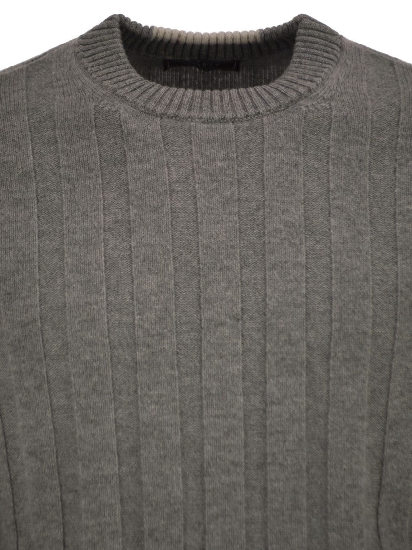 Peserico Wool And Cashmere Ribbed Jumper