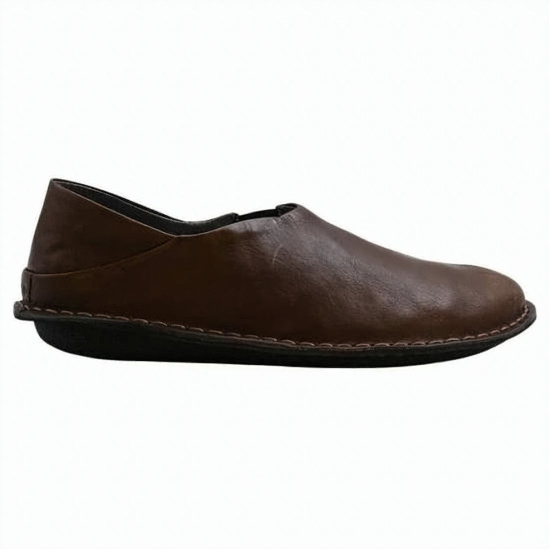 Other Brands Dark Brown Slip-On Sneakers With Comfortable Fit