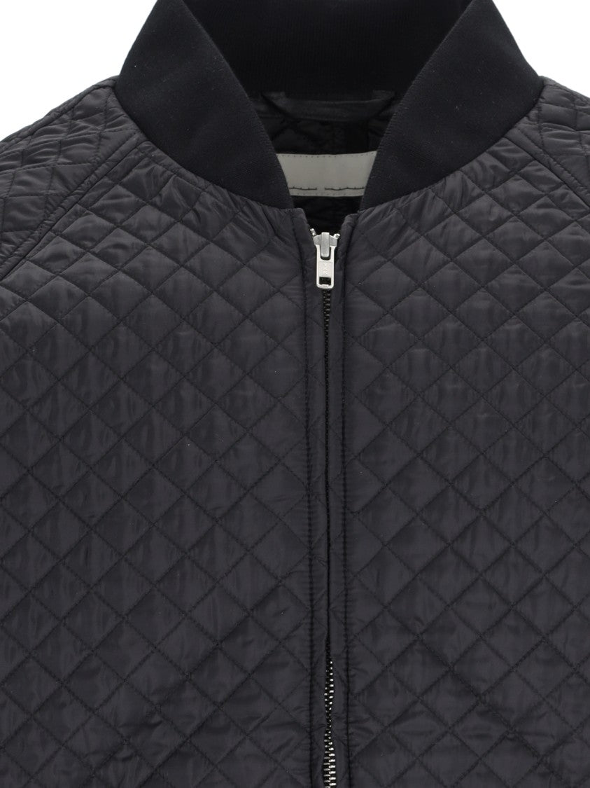 Random Identities Black Fabric Quilted Jacket