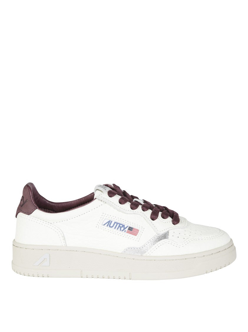 Autry White Medalist Low Leather Sneakers