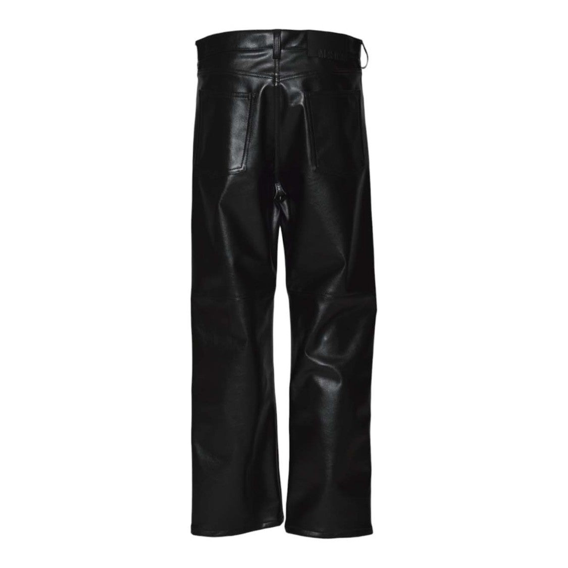 Msgm Straight-Leg Trousers With Shiny Finish And Classic Waistband