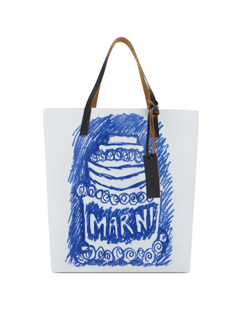 Marni Tribeca Cake Logo Tote Bag