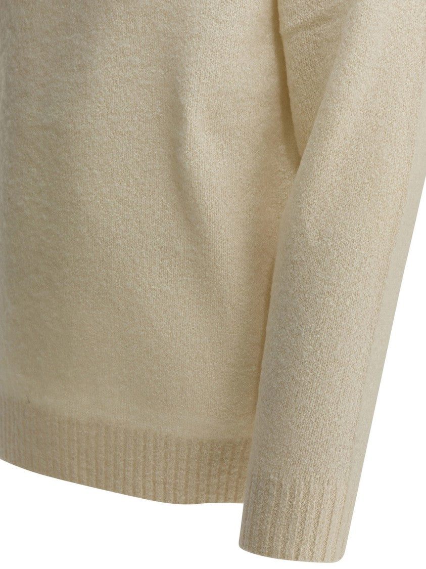 Beams Plus Cashmere-Silk Blend Knitwear With Classic Crew Neckline