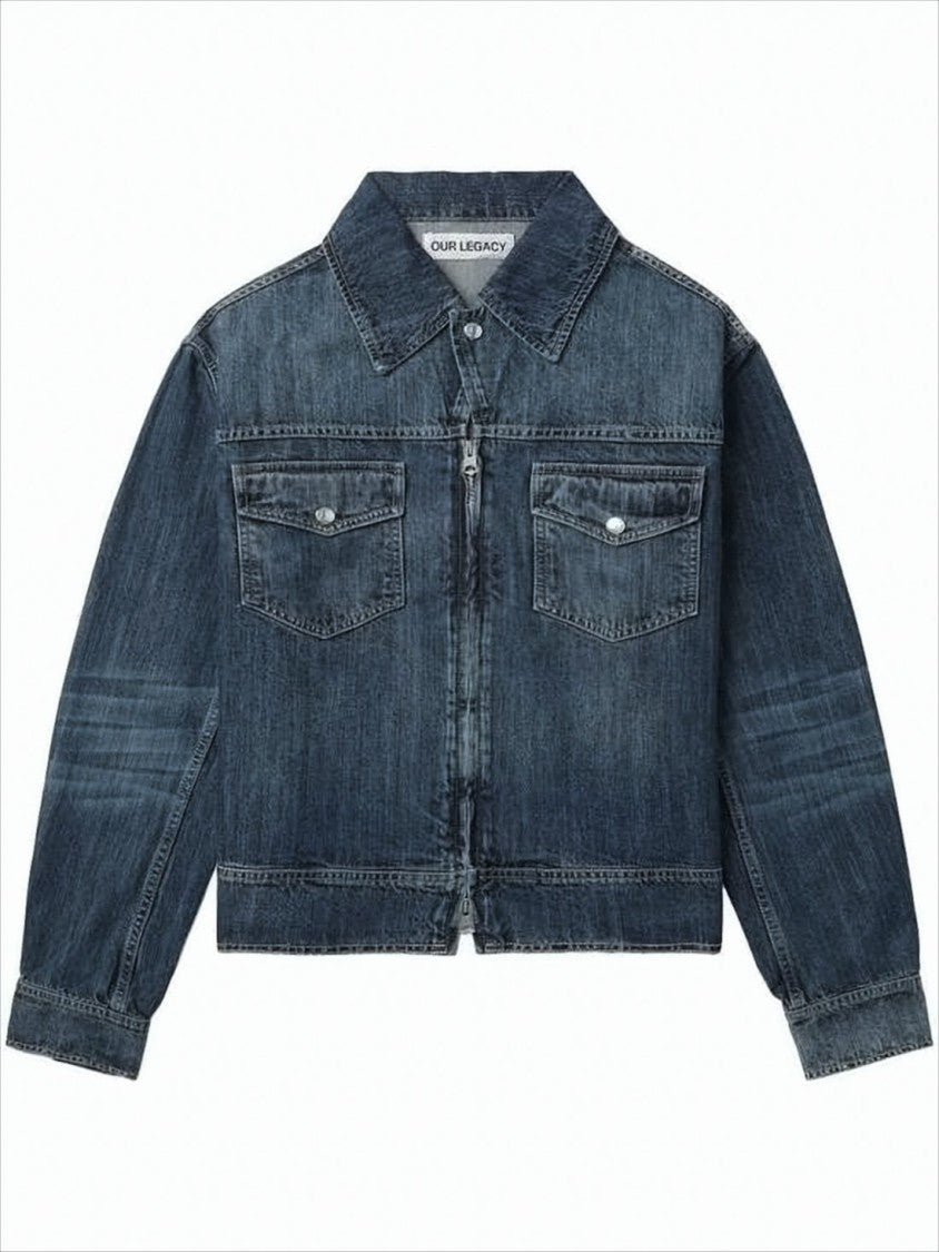 Our Legacy Classic Cropped Denim Jacket