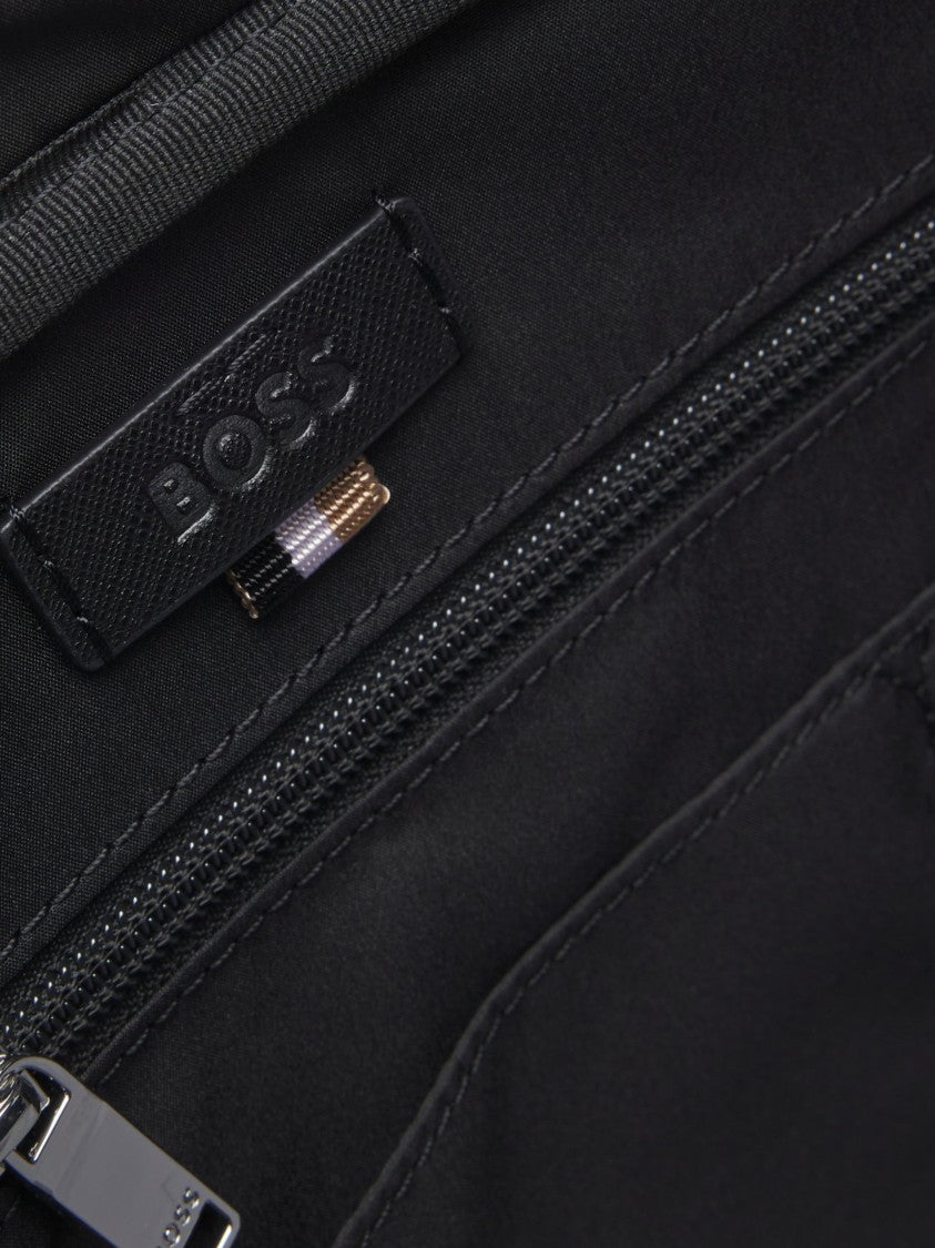 Hugo Boss Rectangular Document Bag In 100% Bonded Leather
