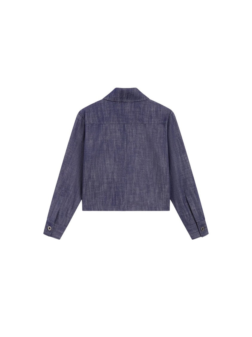 Pence Ambra Spicy Blue Denim Overshirt