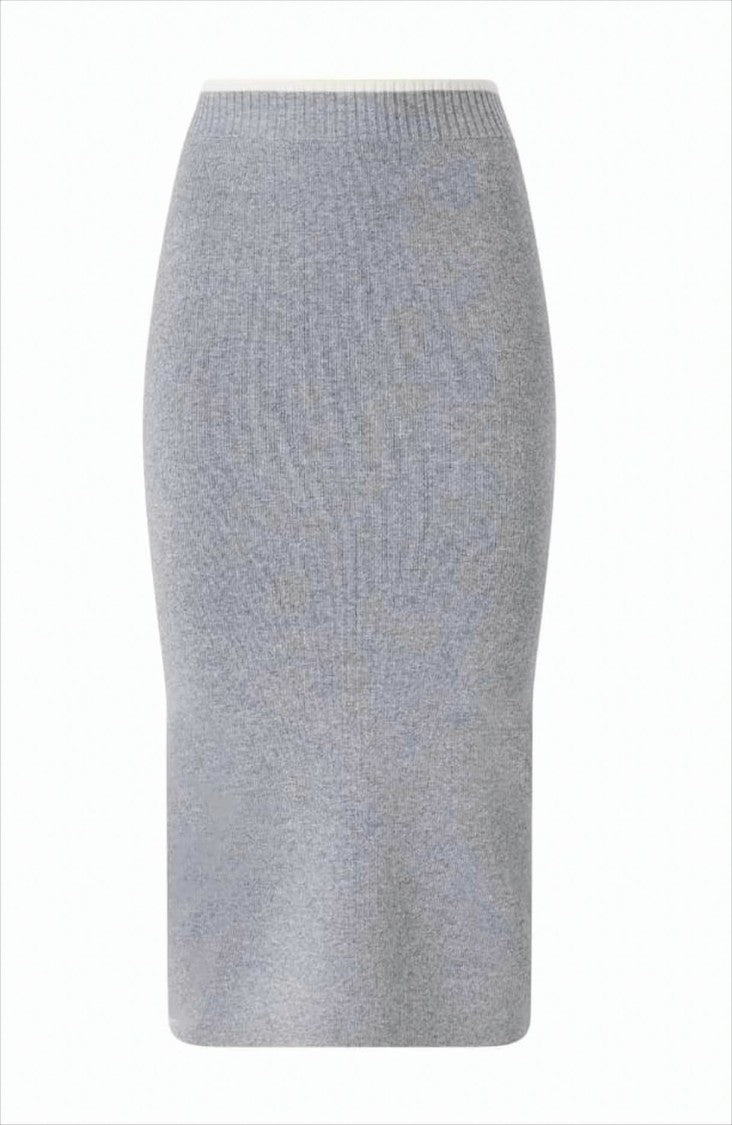 Pinko Pencil Midi Skirt In Merino Wool