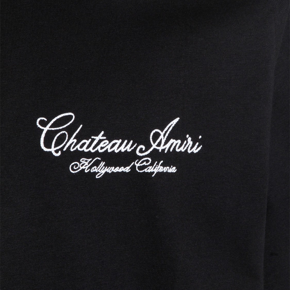 Amiri Black T-Shirt With Crew Neckline