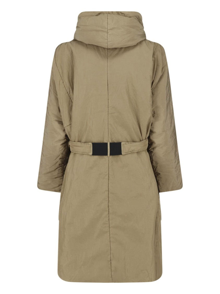 Kimono Rain Olive Green Kimo No-Rain Reversible Belted Waterproof Jacket