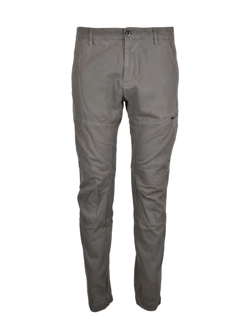 C.P. Company Sage Green Tapered Pocket Cotton Cargo Pants