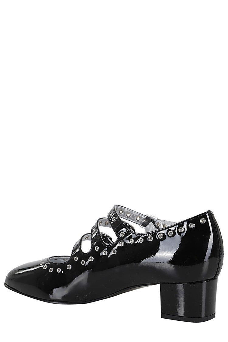 Carel Paris Camden Pumps With Metal Eyelet Inserts