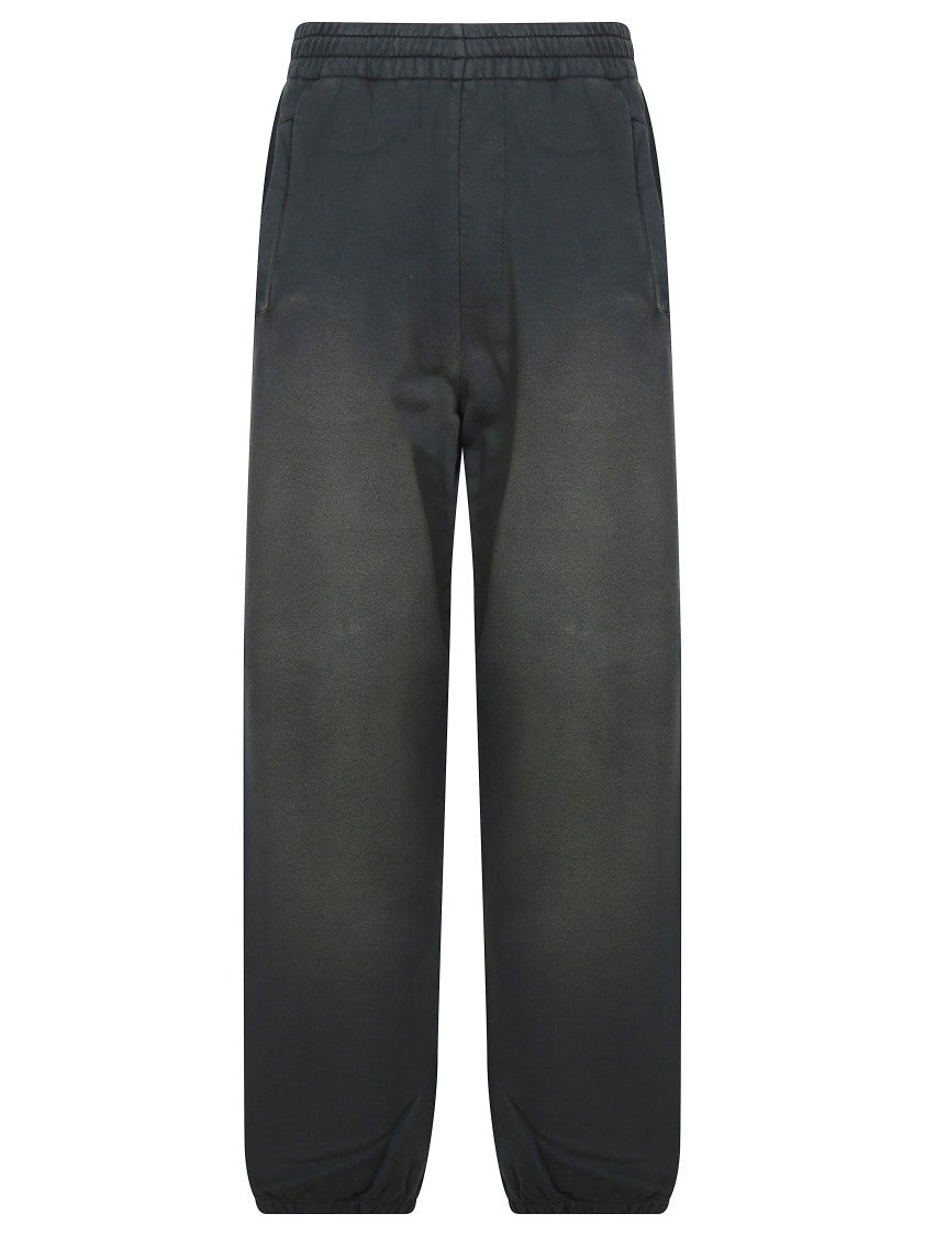 Golden Goose Relaxed Gradient Black Sweatpants With Elastic Waistband
