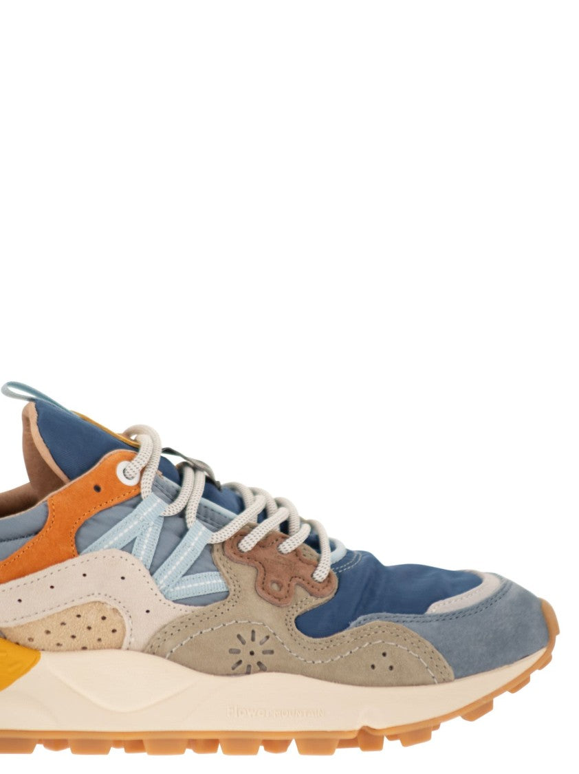 Flower Mountain Yamano 3 - Sneakers In Suede And Technical Fabric
