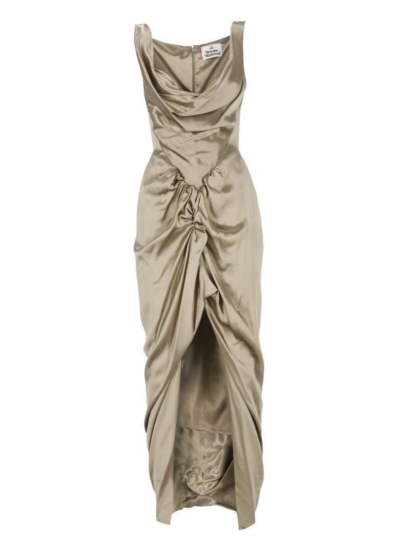 Vivienne Westwood Green Dress With Vent