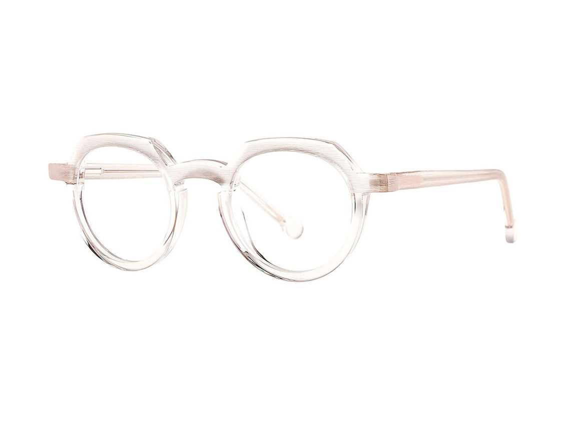 Theo Translucent Common Ostrich Acetate Cat-Eye Sunglasses