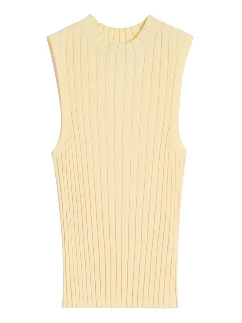 Max Mara Light Yellow Wkdbautta Silk Camisole