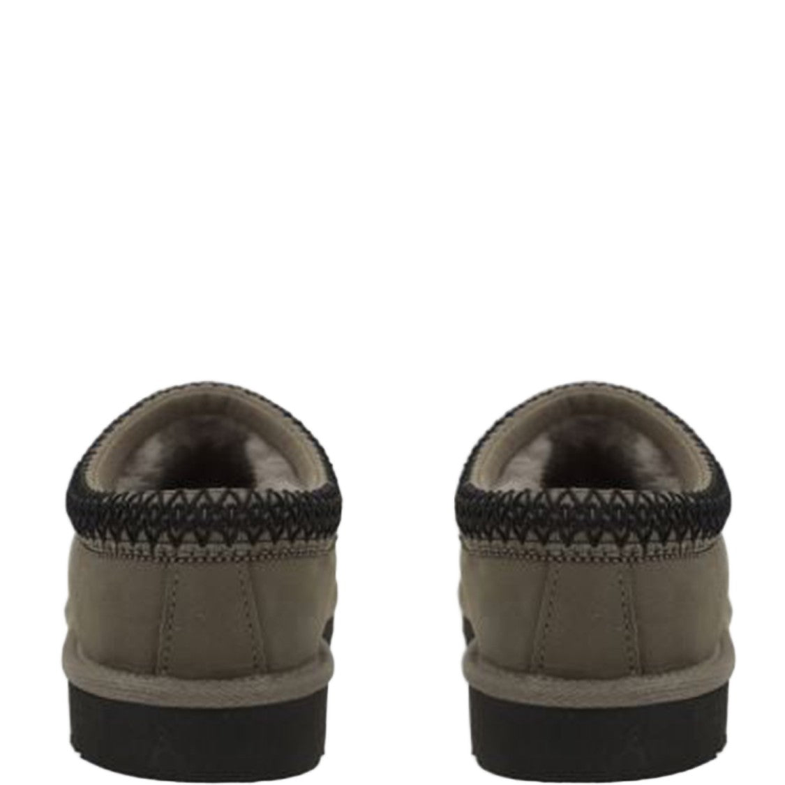 Ugg Gray/Black Suede Mules