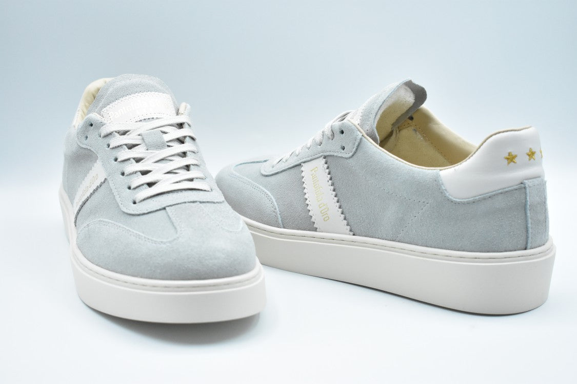 Pantofola D'oro Gray And White Laced Pantofola D'oro Shoes