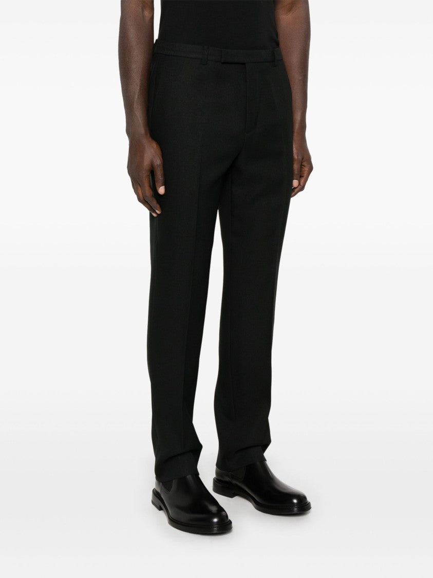 Gucci Black Fluid Straight-Leg Tailored Pants