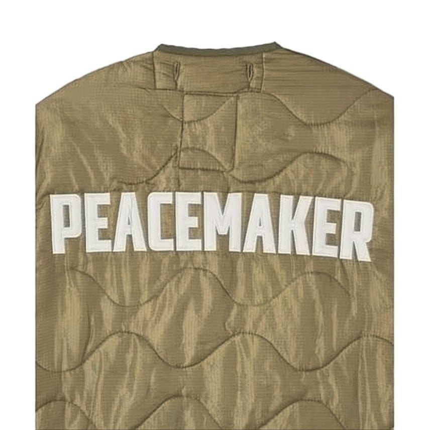 Oamc Quilted Two-Tone Vest With Front Zipper